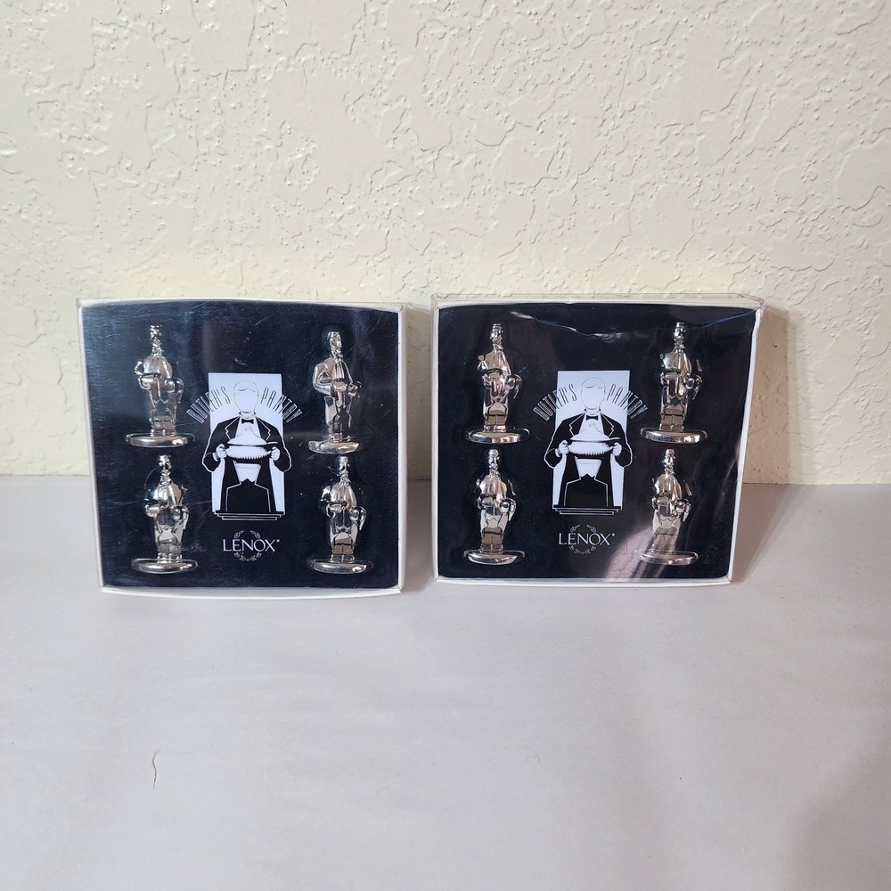 Lenox Butlers Pantry Collection Place Card Holders Set of 8 Metal
